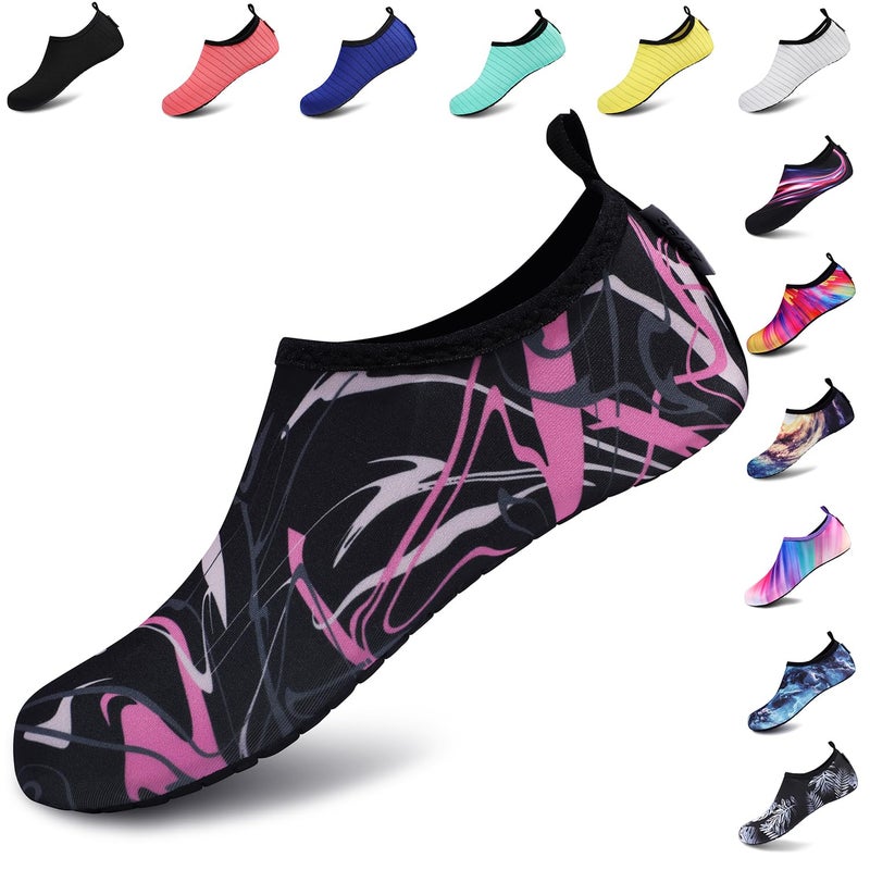 VIFUUR Water Sports Unisex Shoes Graffiti Pink - 5.5-6.5 W US/ 4.5-5.5 M US (36-37) - Image 1